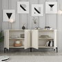 Hanah Home Lyon 79 Consola Crema y Negro